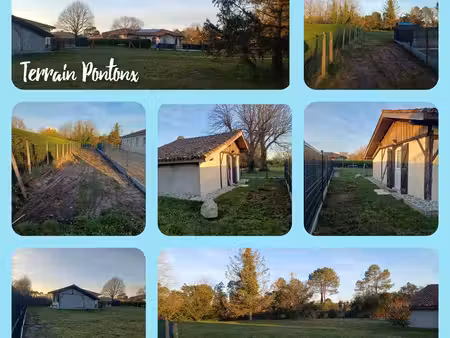 a saisir terrain constructible pontonx