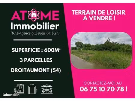 terrain 600 m² jarny