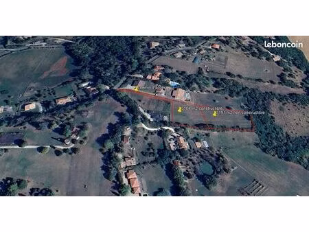 terrain 3100m2 constructible