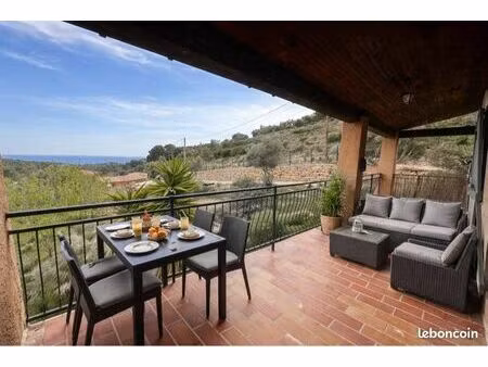 haut de villa t4 vue mer baguier la ciotat