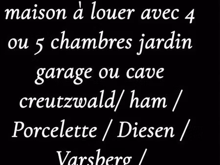 recherche maison à louer