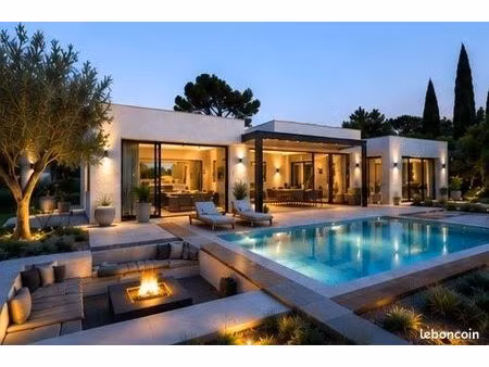 villa contemporaine de standing à saint-georges-d'orques