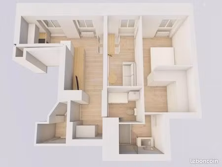 t2 45 m² centre-ville figeac – rénové ou à personnaliser
