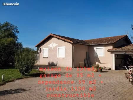 maison plain pied  dépendance  garage  terrain constructible