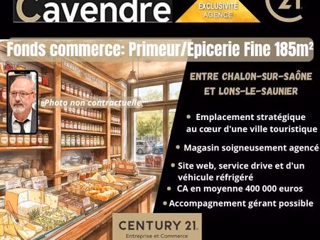 épicerie  fonds de commerce  primeur 185 m² chalon sur saone