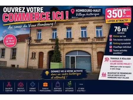 cellule commercial a louer