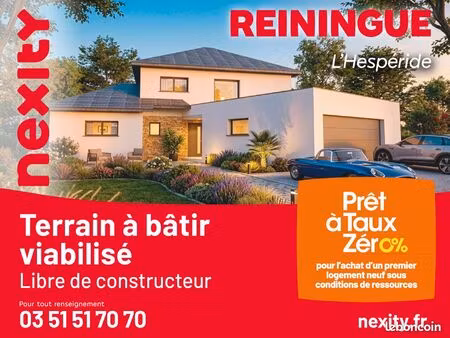 terrain constructible de 955 m2 à reiningue