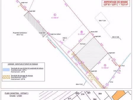 terrain constructible 713 m² – clermont-ferrand oradou – 149 900