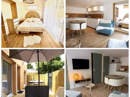 location petite maison climatisée & meublée recente au calme avec terrasse