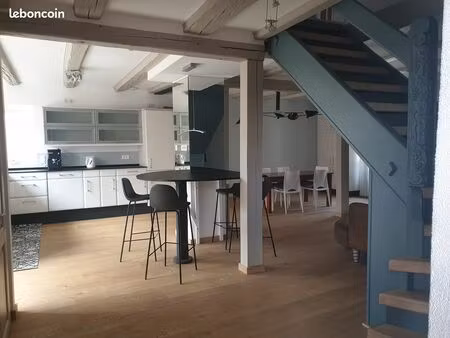 belle maison alsacienne meublée 95 m² rénovée – mittelbergheim – terrasse 30 m²  parking p