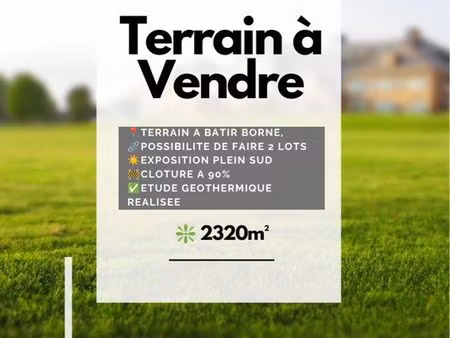 terrain à bâtir