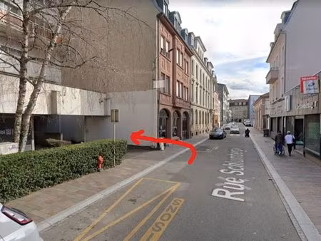location d'une place de parking 22 rue schlumberger mulhouse