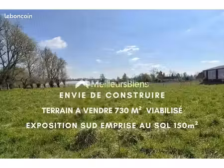 terrain 730 m² cobrieux