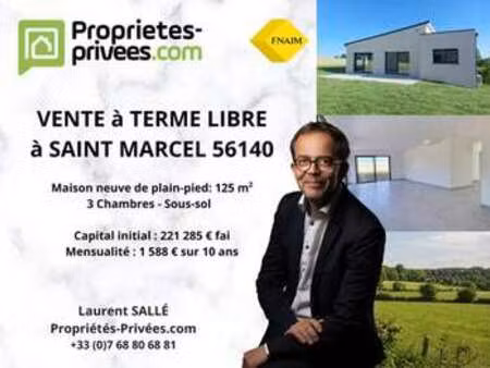 vente maison à saint-marcel (56140) : à vendre / 125m² saint-marcel
