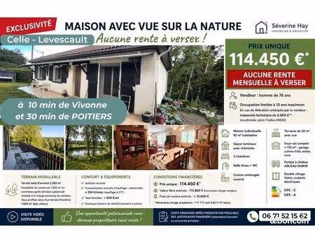 maison avec vue sur la campagne  sans rente mensuelle à verser