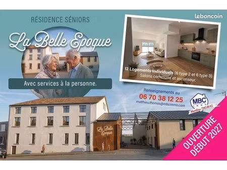appartement 2 pièces 50 m²