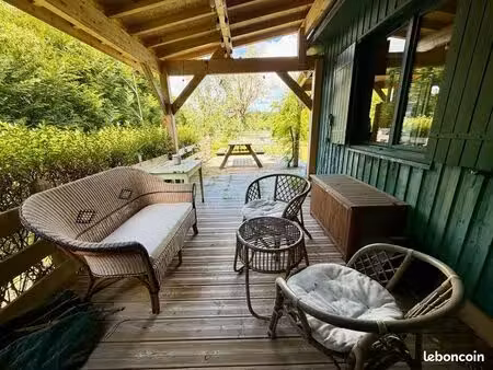 chalet 106 m2 au bord du lac - 5 pièces - domaine privé et naturel