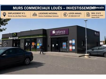 murs commerciaux loués – investissement patrimonial – emplacement n°1 – réal panier – le p