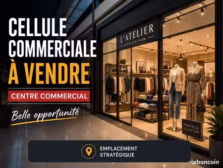 à vendre – murs commerciaux + fonds de commerce – belle opportunité au centre commercial