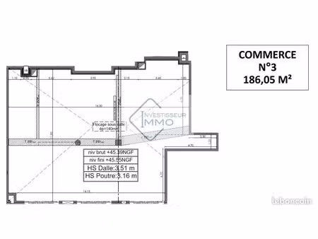 local commercial 186 m²