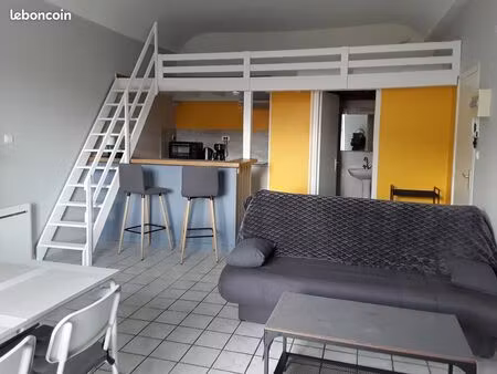studio mezzanine meublé neuf plein sud avec balcon
