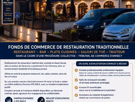fonds de commerce  restaurant 150 m² saint felix