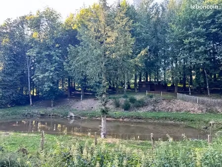 terrain loisir avec étang