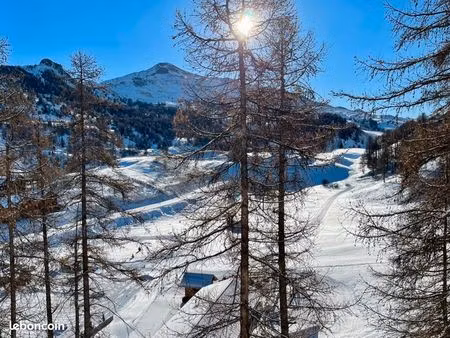 vars les claux – les fibières – appartement rénové – vue sur le col de vars – accès direct