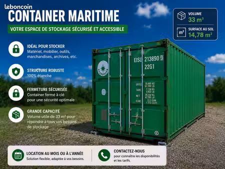 location de containers / box de stockage