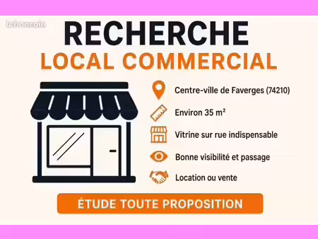 recherche local commercial faverges 74210