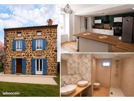 maison en pierre rénovée de 125 m² – dpe b – terrain de 1 000 m²
