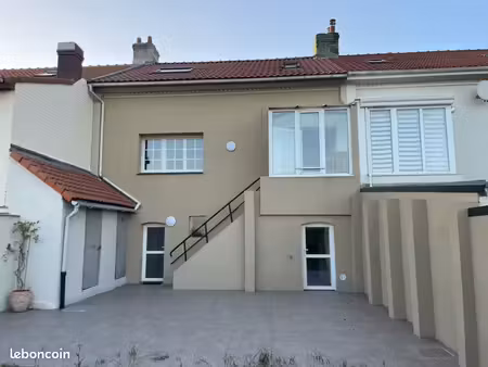 maison 120 m² leffrincoucke proche malo terminus : 5 pièces   2 chambres (3 possible)  jar