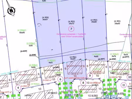 terrain 12630 m² pont l eveque