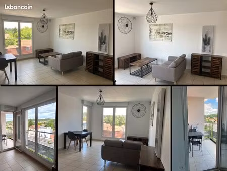 appartement meublé 2 pièces 38 m² avec balcon et parking