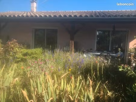 maison plainpied 108 m2hab sud 3ch 1salon-salle a manger  cuisine semi ouverte  sdb  wcsép
