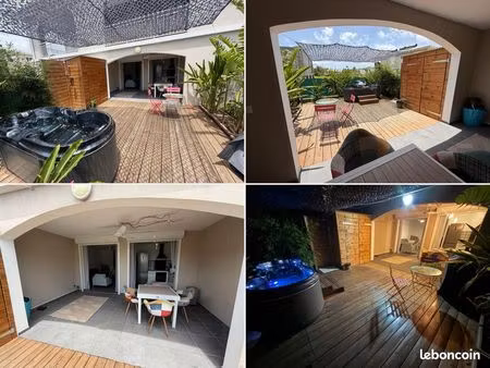 t2 41m² meublé avec jardin privatif 28m² et spa - anse à l'âne  trois-îlets - 5 min de la 