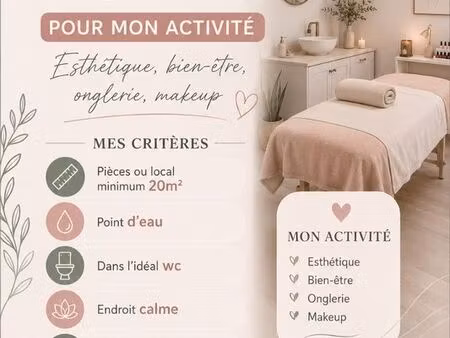 recherche local activité esthétique