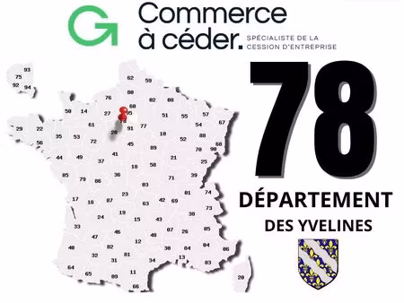 fonds de commerce 52 m² mantes-la-jolie
