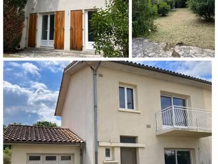 st-yrieix centre - maison f4 avec terrasse / jardin et garage