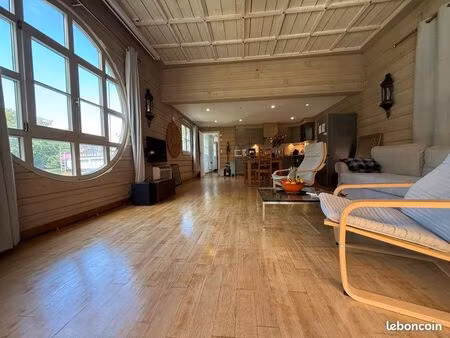 maison flottante 100m2 meublée en pleine nature proche rer avec parking
