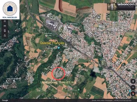 terrain à bâtir quartier français sainte suzanne