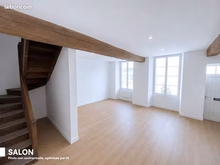 maison de ville bourgeoise de 117 m² entièrement rénovée avec jardin – port marans
