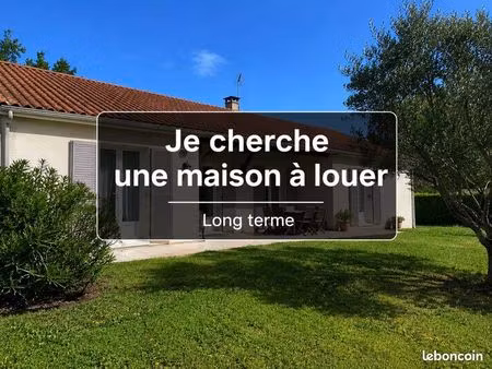 cherche une maison à louer trois chambres minimum