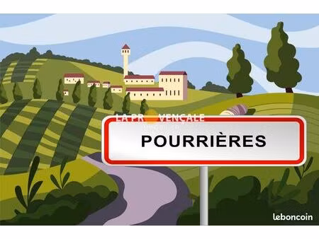 terrain 1310 m² pourrières