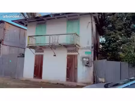 à vendre – maison créole sur terrain de 249 m² – bourg de mana