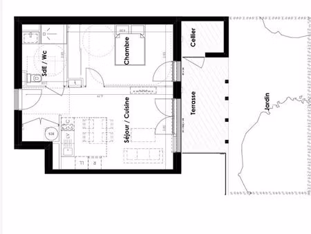 à vendre – t2 neuf avec terrasse  jardin et parking à mios – bail réel solidaire (brs)