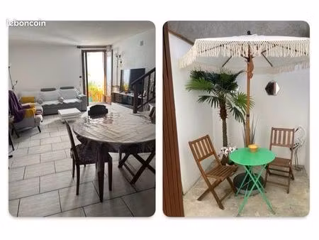 maison de ville de 68 m² avec patio — 2 chambres — centre de léguevin