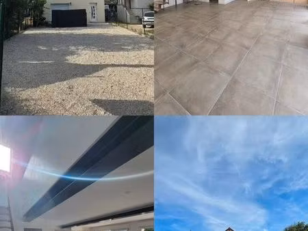 appartement 80m2  250m2 de jardin 2 place de parking  dans une maison divisée en 2 constru