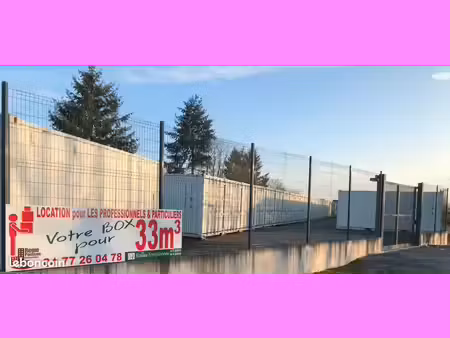 location de box de stockage sécurisé 33m3 - sans engagement
