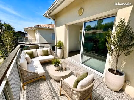 mérignac chemin long – t3 65 m²  balcon plein sud  sans vis-à-vis  2 parkings